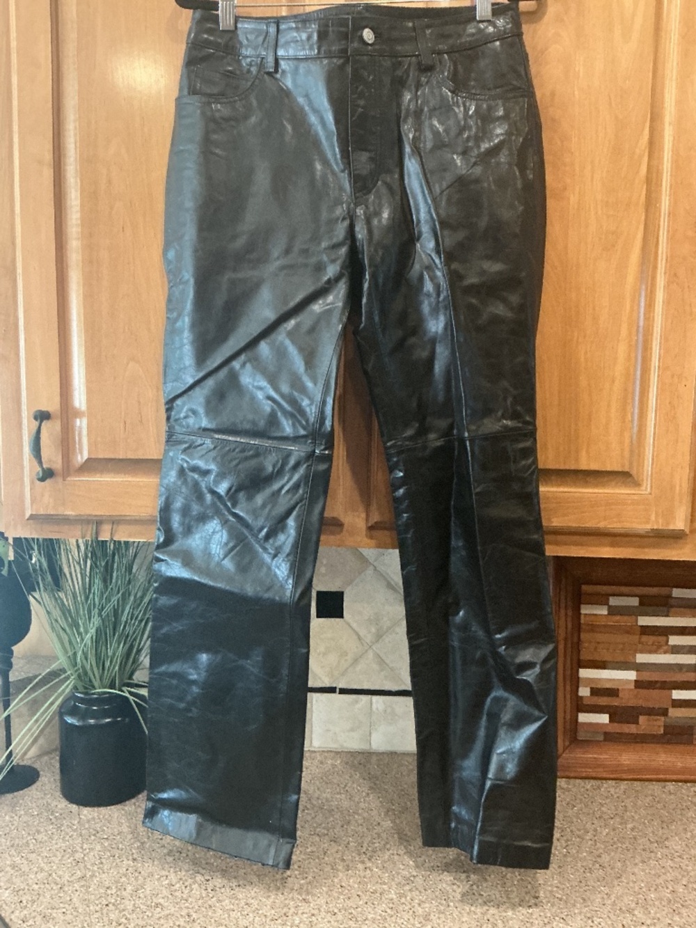 Vintage Gap Leather Boot Cut Pants